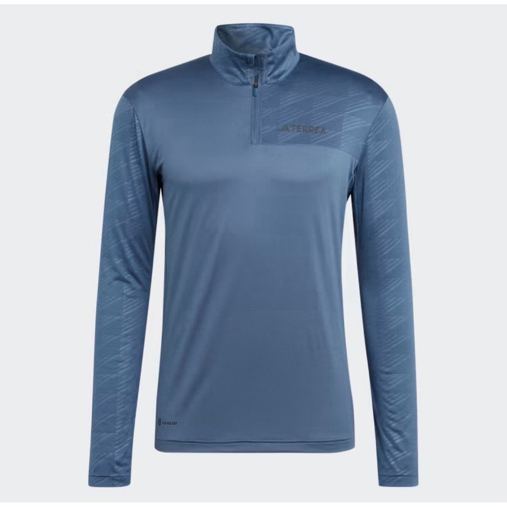 Adidas Terrex Hiking Half Zip Performance L/S Shirt Aeroready Mens Medium NWT